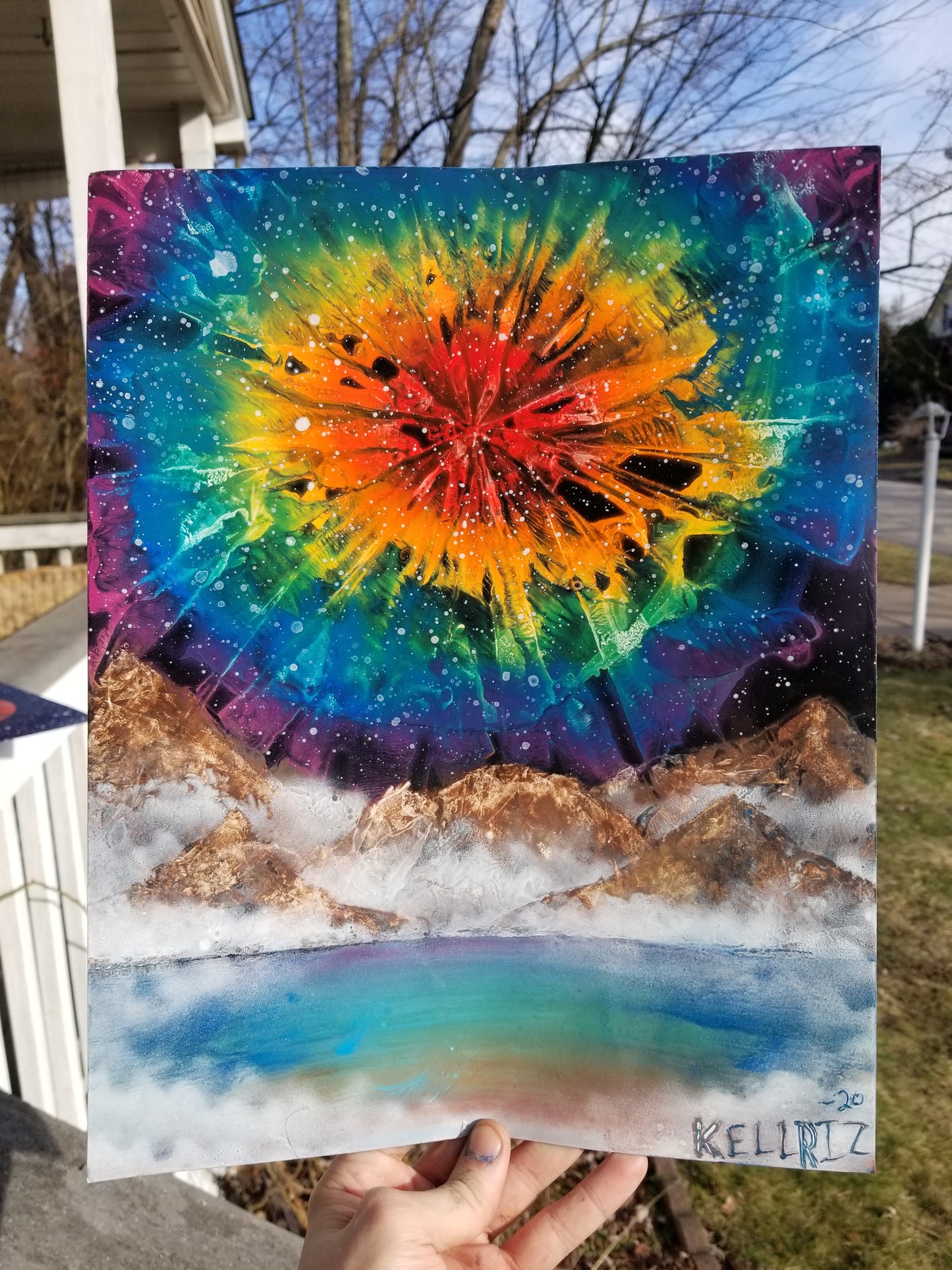 POSTER of Rainbow sky explosion