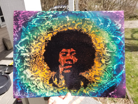 Rainbow Jimi Hendrix Original Painting