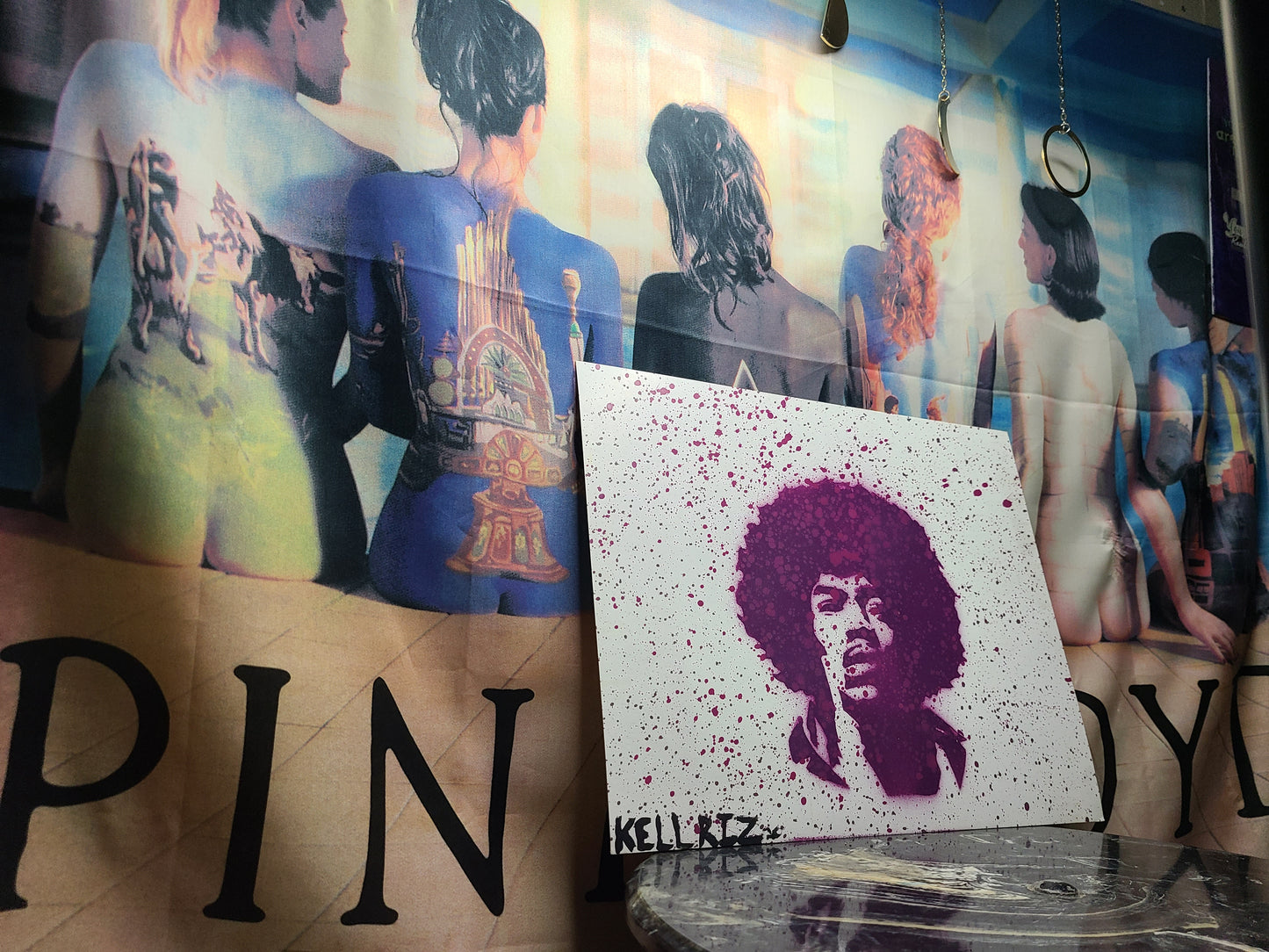 Print / Poster of Purple splatter Jimi Hendrix