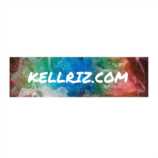KELLRIZ.COM Nebula Bumper Stickers