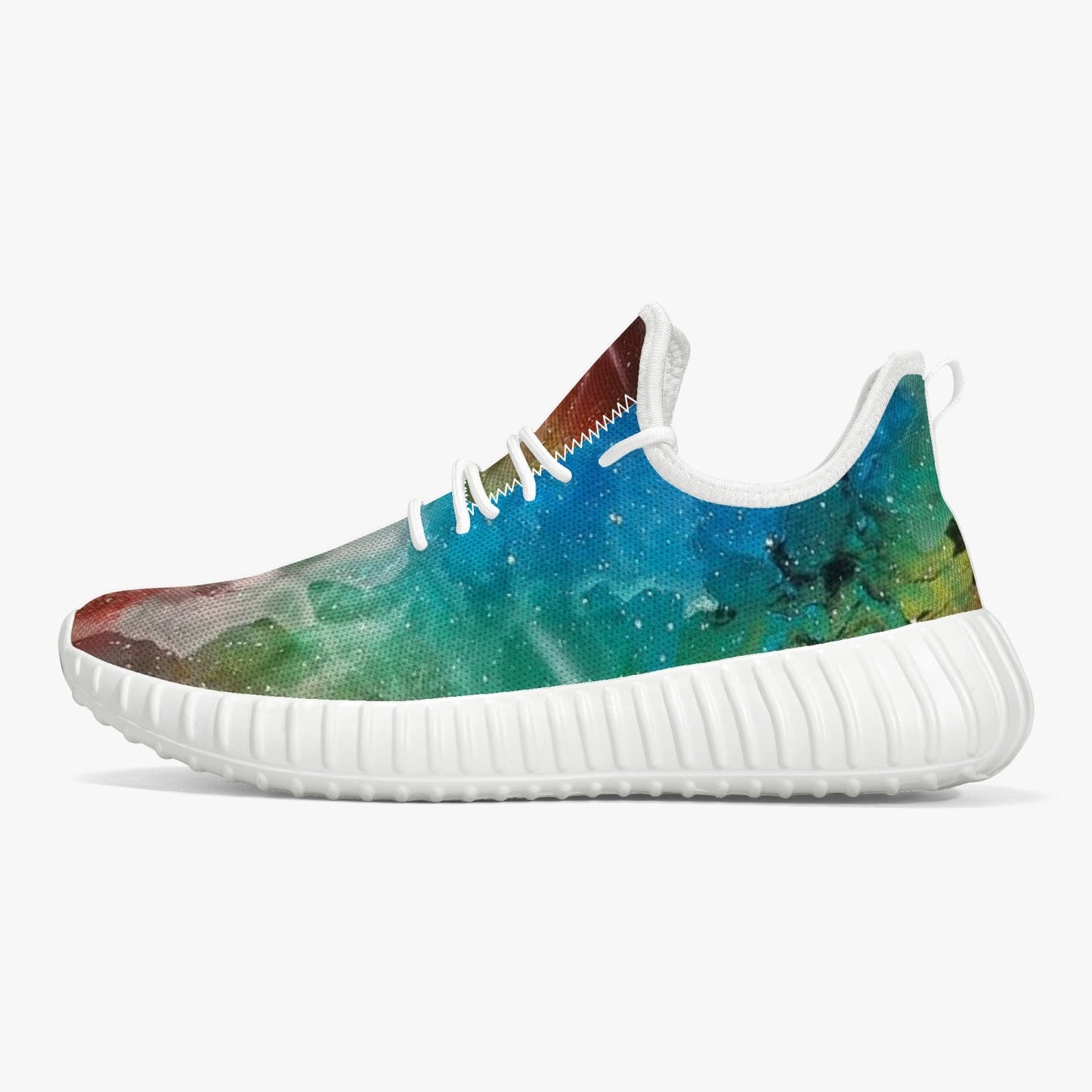 NEBULA Mesh Knit Sneakers - White/Black