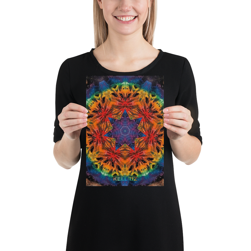 Rainbow Mandala Poster