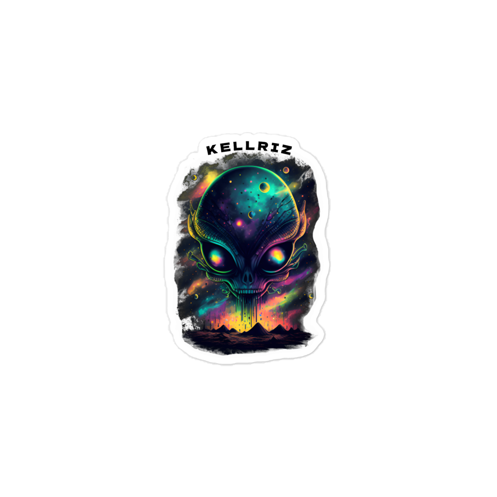 Watercolor Alien stickers