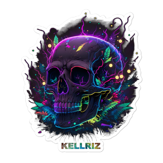 Neon Skull stickers
