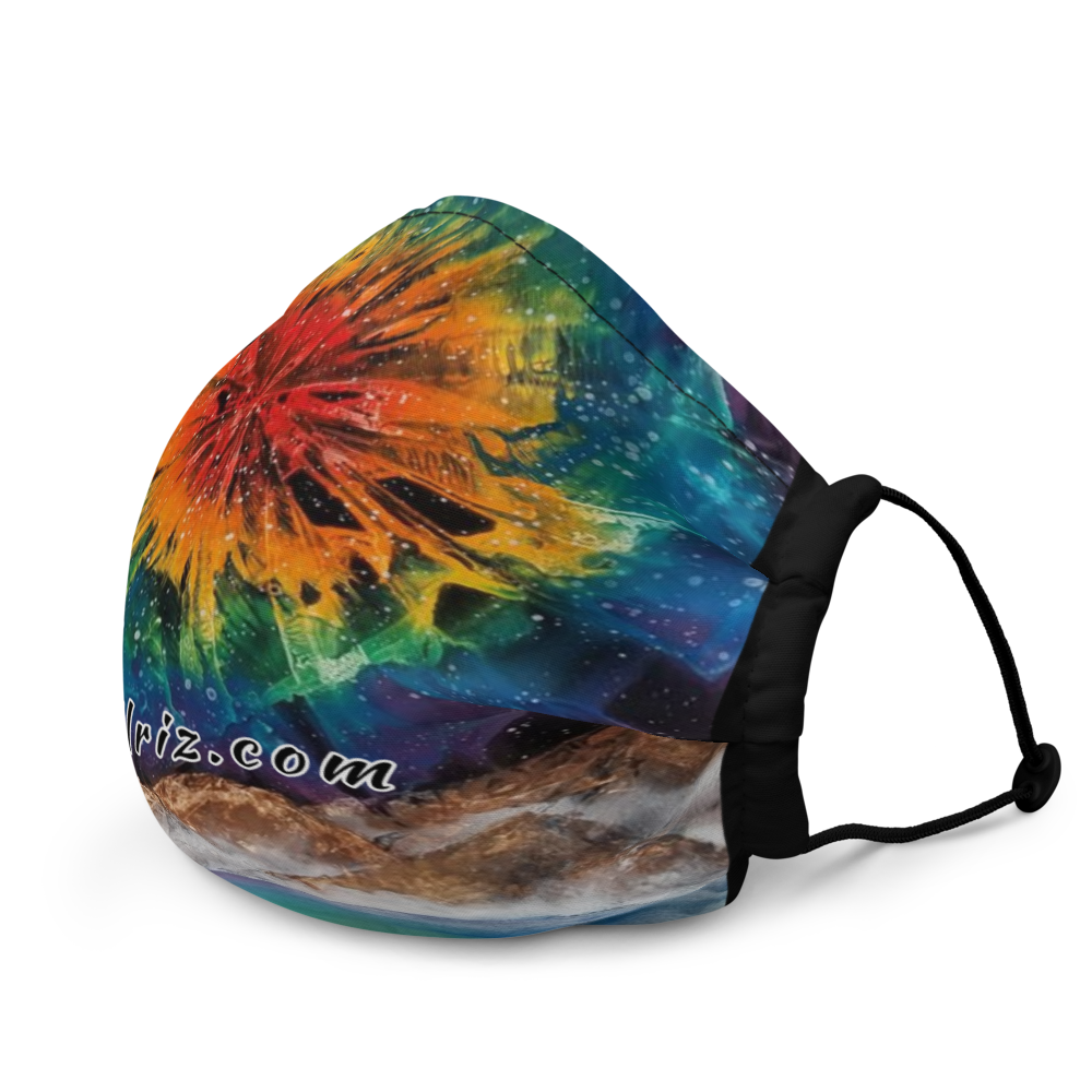 Rainbow sky explosion Face mask