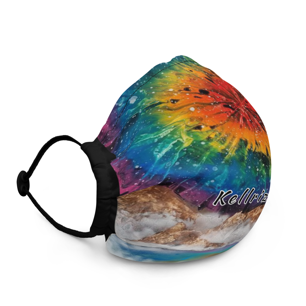 Rainbow sky explosion Face mask