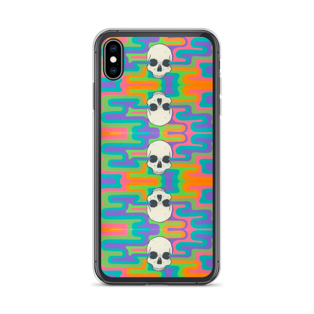 Psychedelic Skull iPhone Case