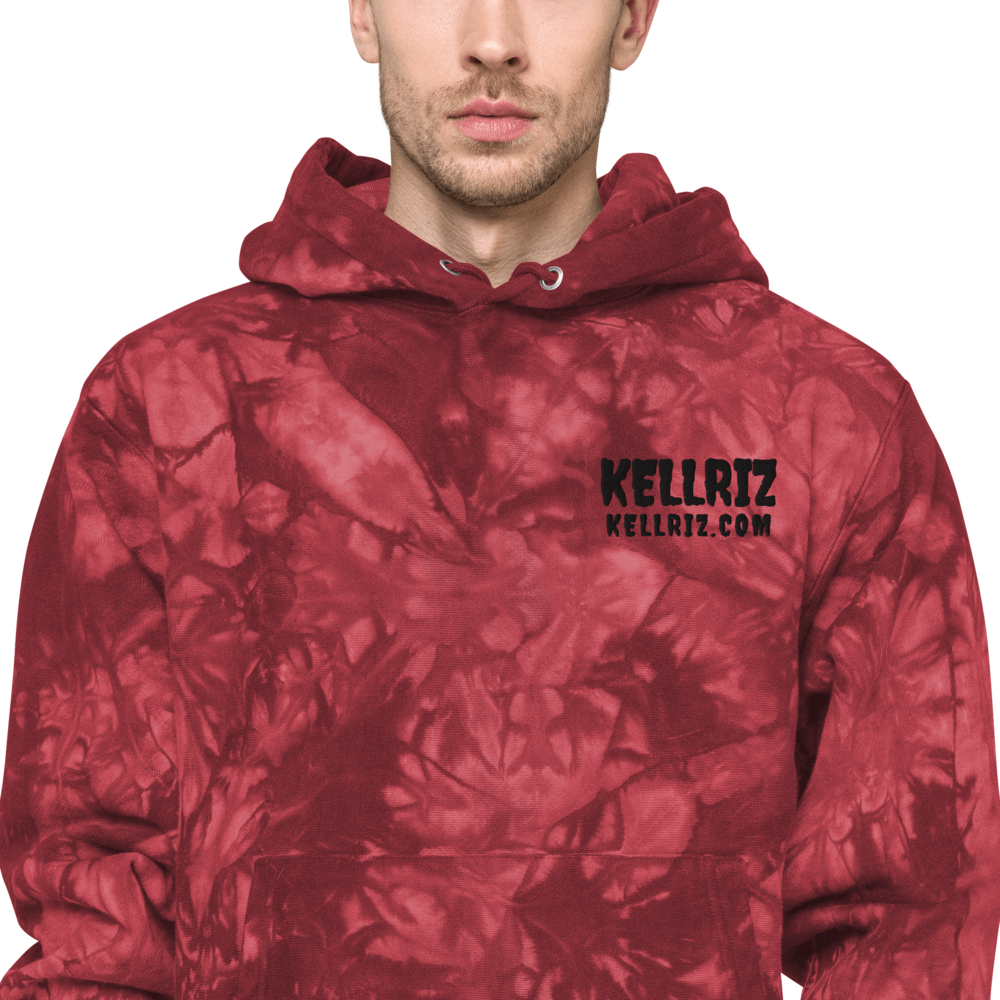 KELLRIZ Embroidery Champion tie-dye hoodie