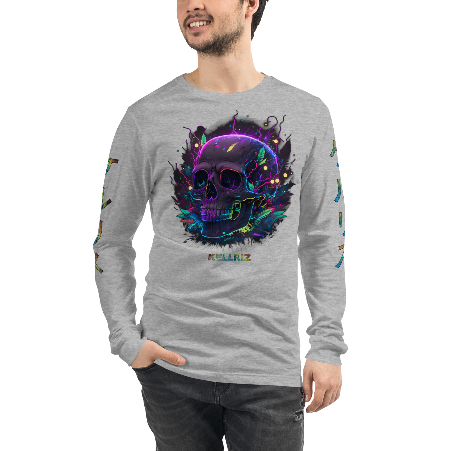 Neon Skull Long sleeve Unisex Long Sleeve Tee