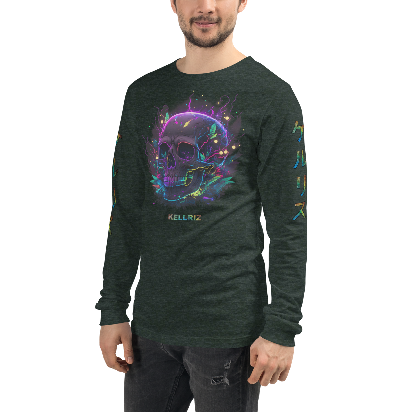 Neon Skull Long sleeve Unisex Long Sleeve Tee