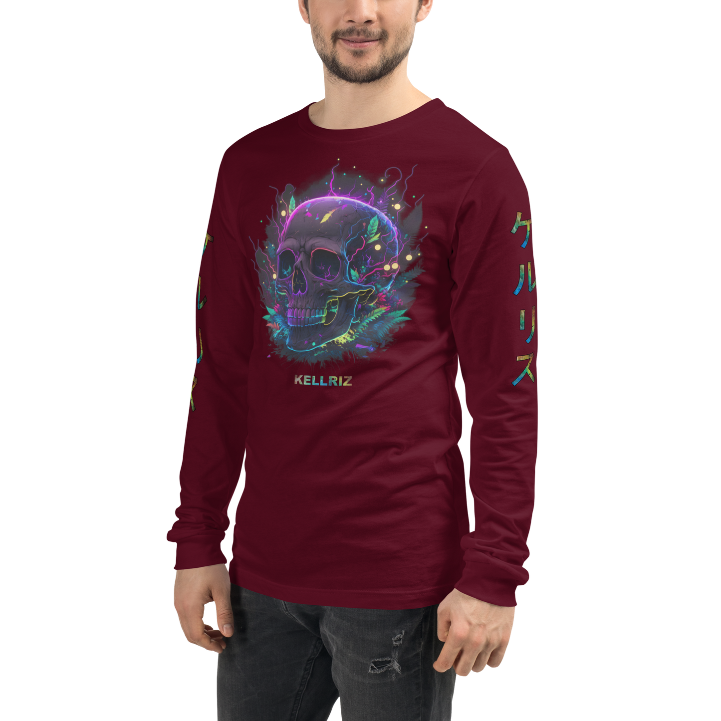 Neon Skull Long sleeve Unisex Long Sleeve Tee