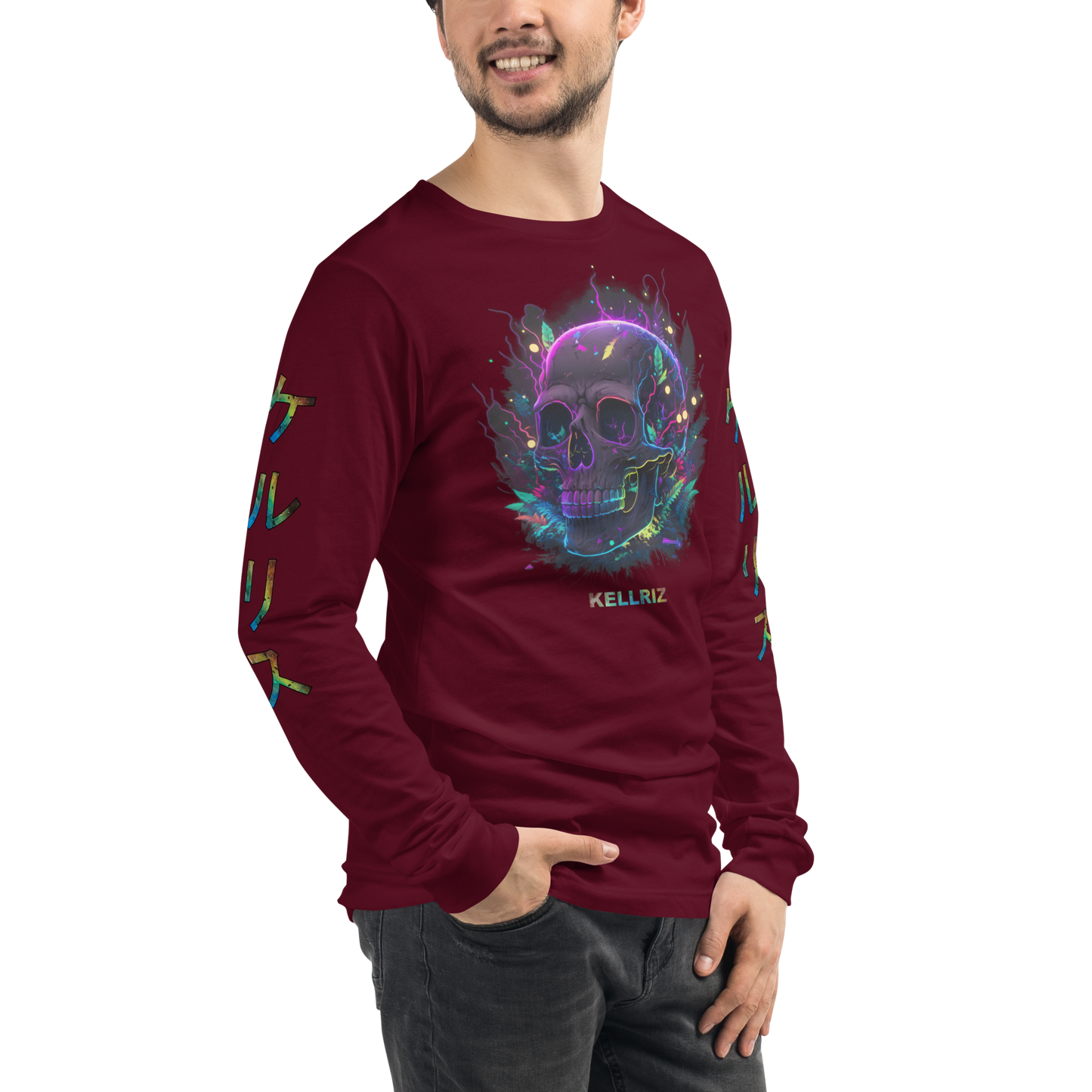 Neon Skull Long sleeve Unisex Long Sleeve Tee