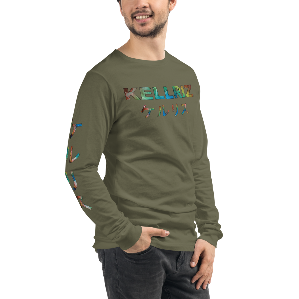 Kellriz Japanese text Unisex Long Sleeve Tee