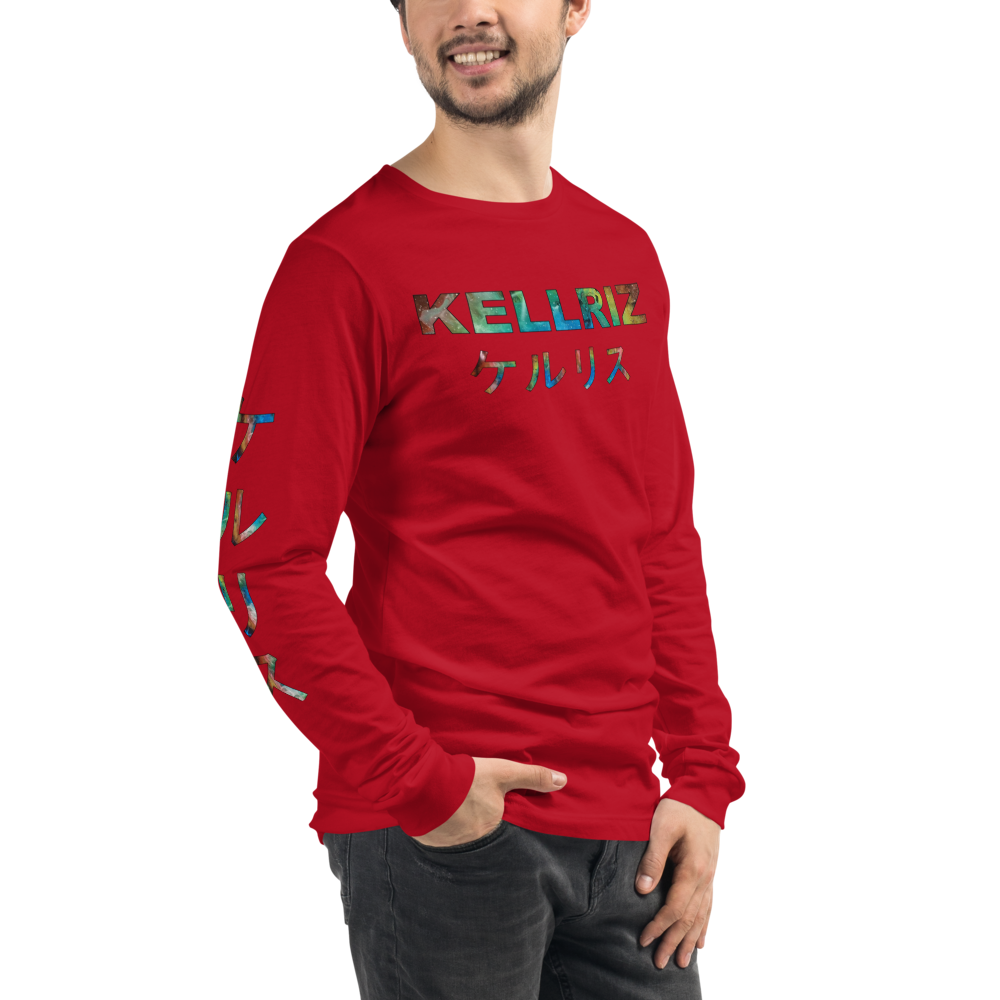 Kellriz Japanese text Unisex Long Sleeve Tee