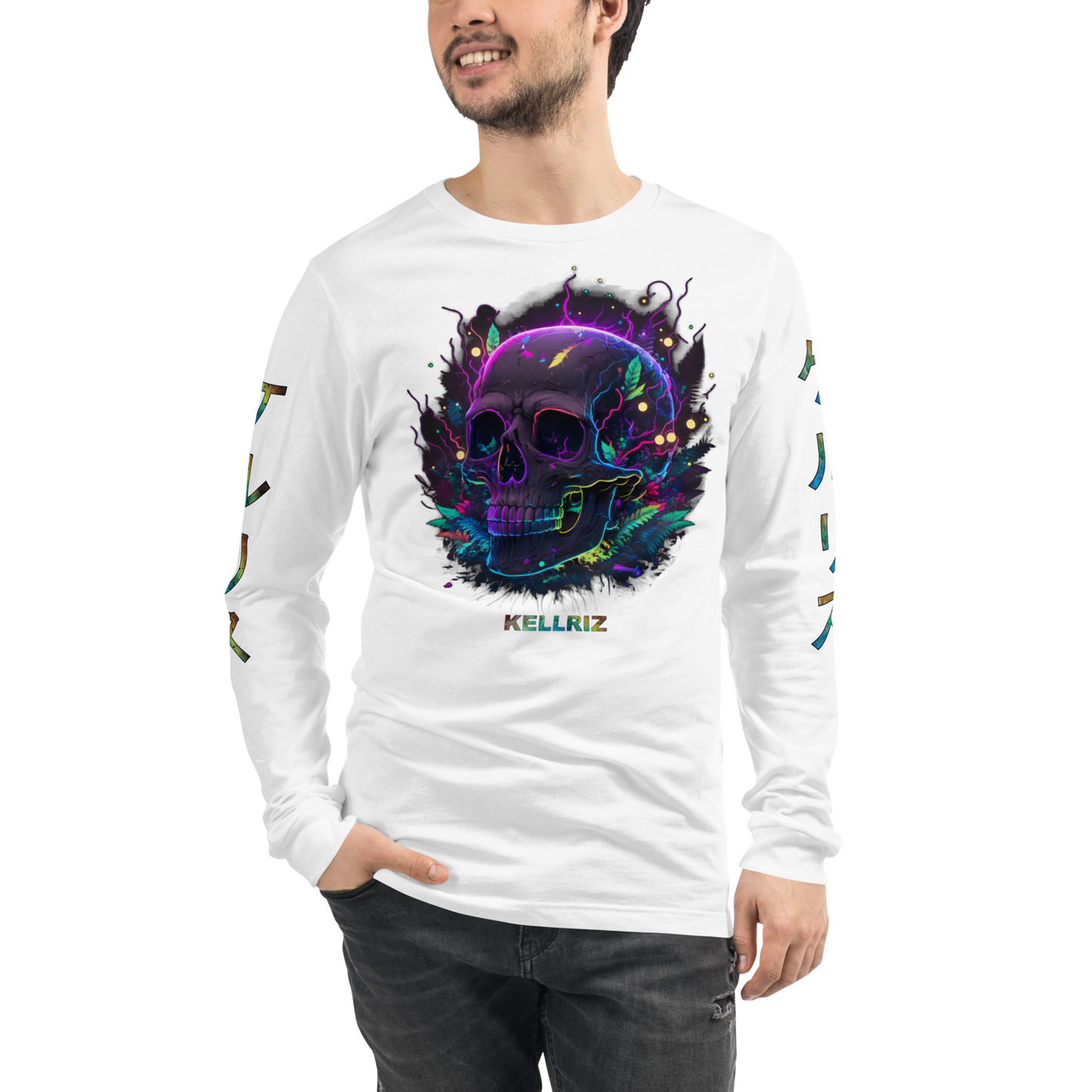 Neon Skull Long sleeve Unisex Long Sleeve Tee