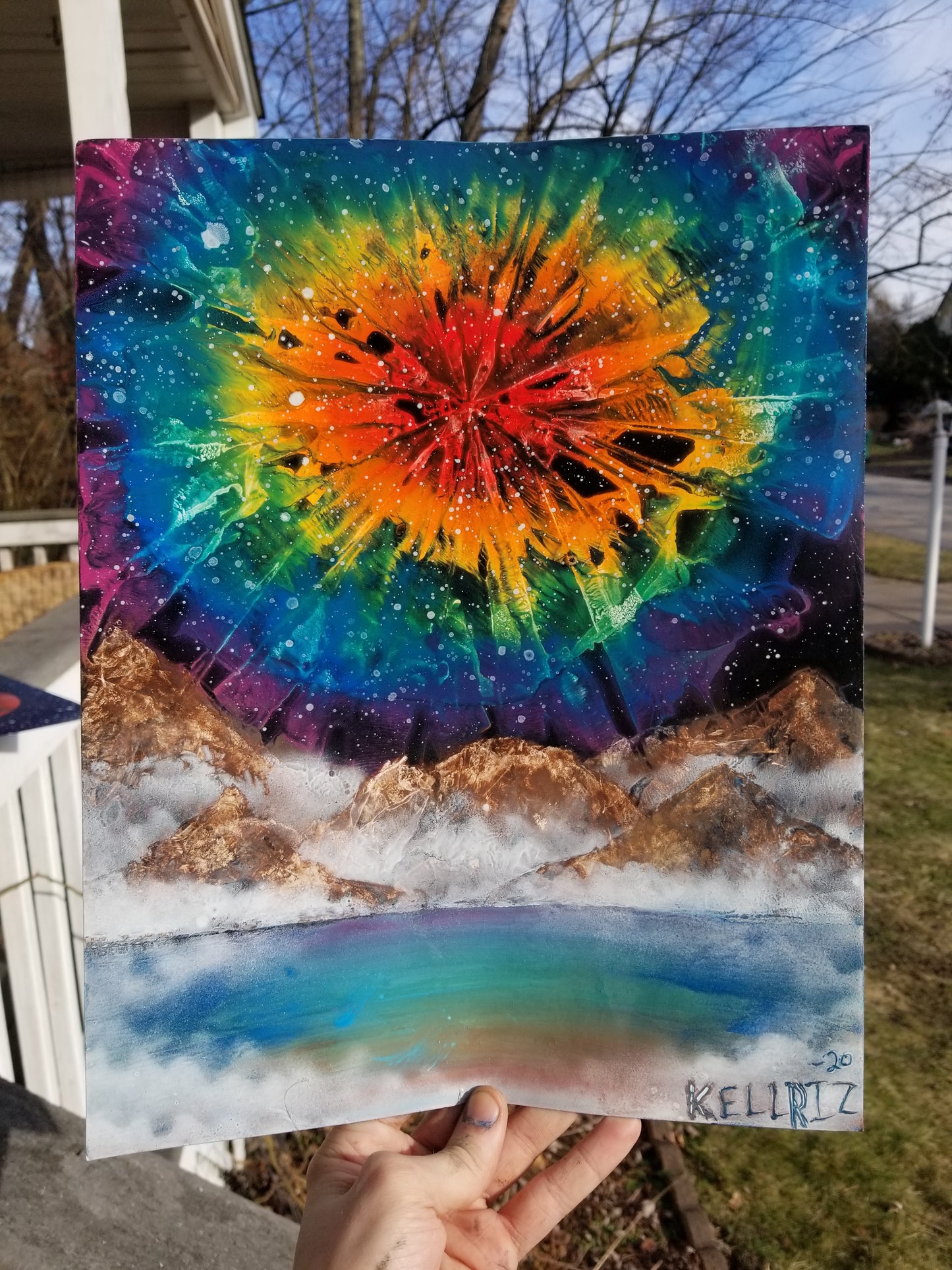 POSTER of Rainbow sky explosion