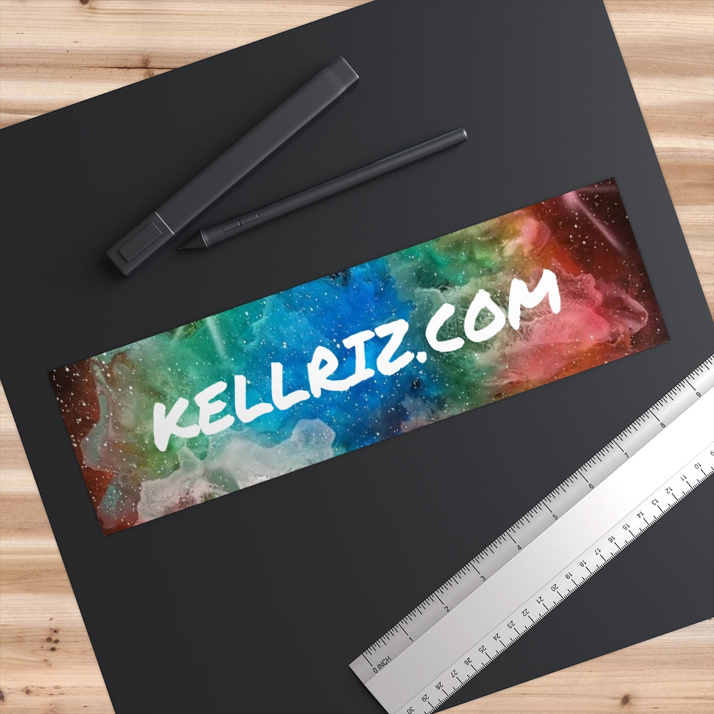 KELLRIZ.COM Nebula Bumper Stickers