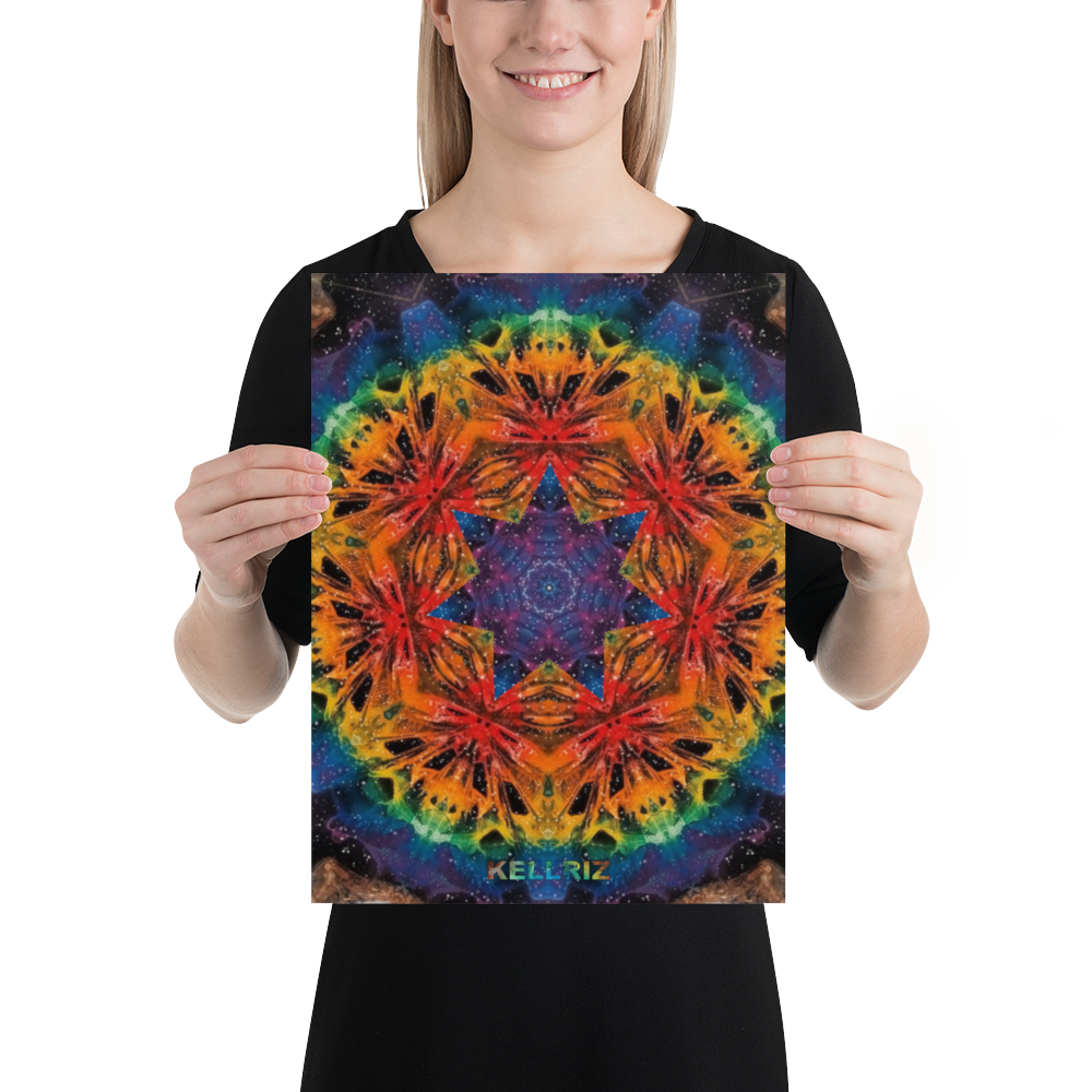 Rainbow Mandala Poster