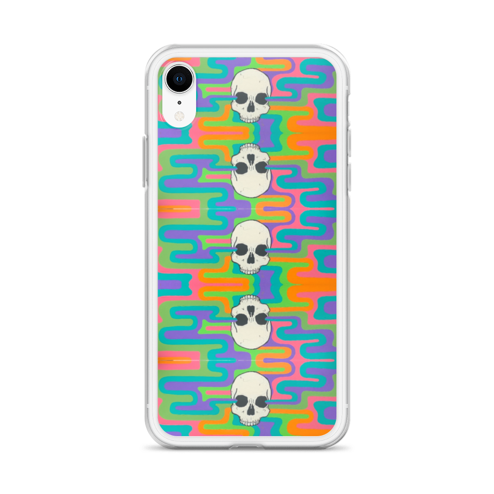 Psychedelic Skull iPhone Case