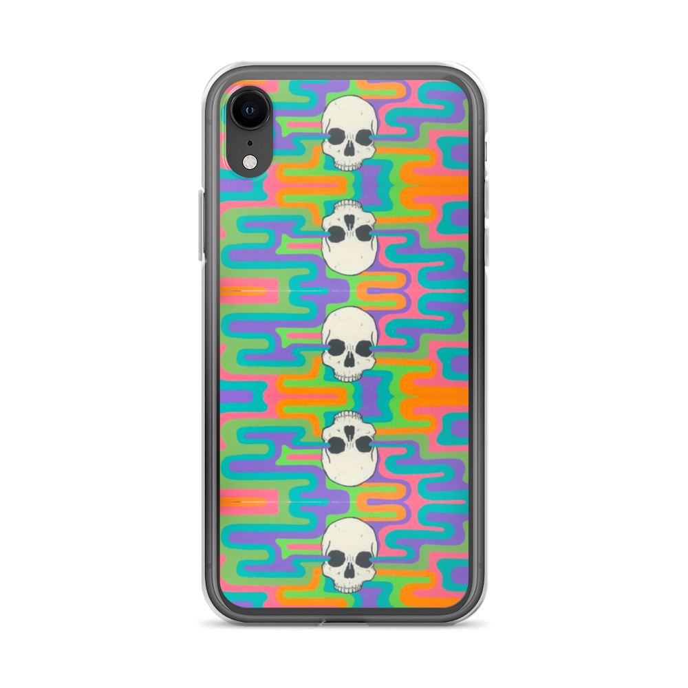 Psychedelic Skull iPhone Case