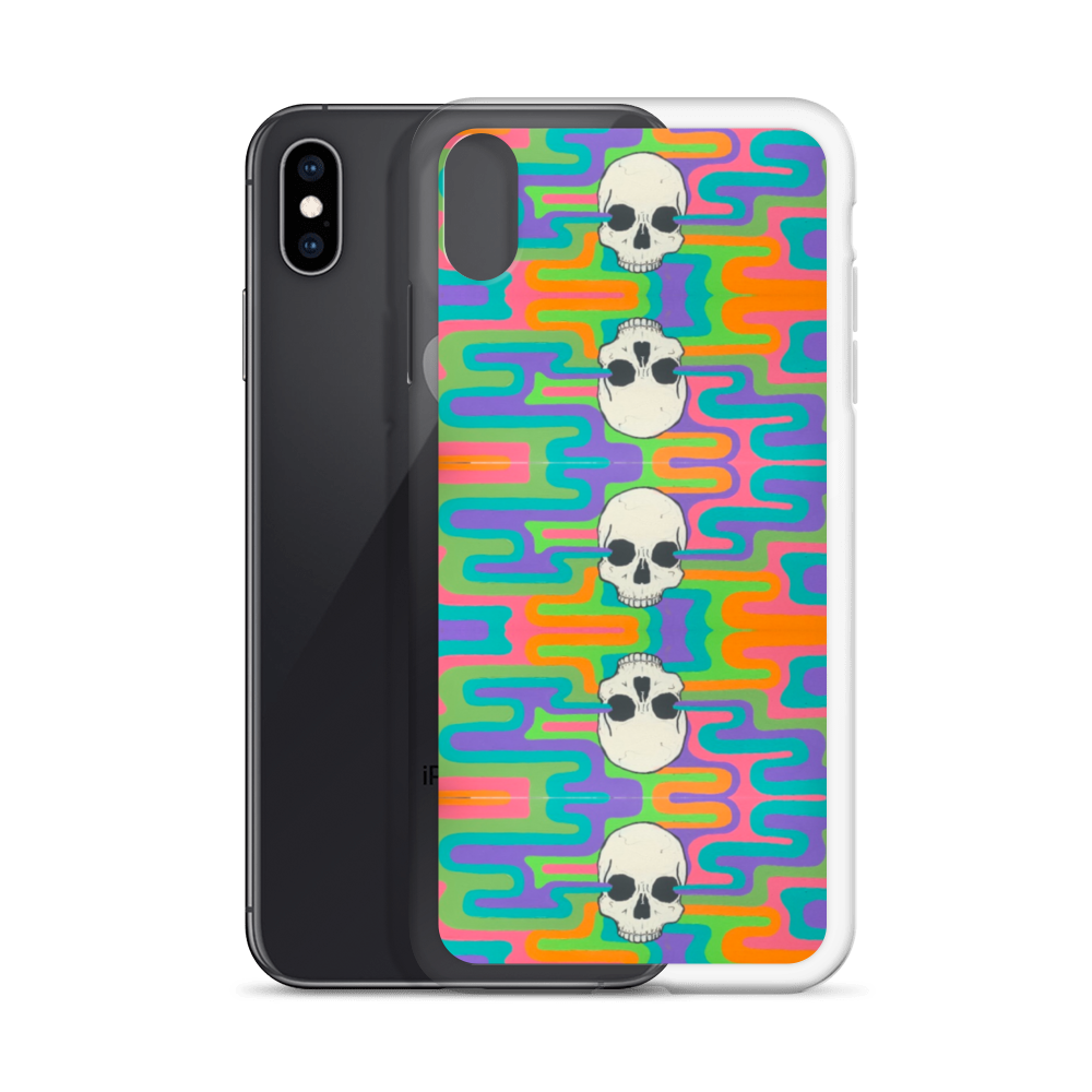 Psychedelic Skull iPhone Case