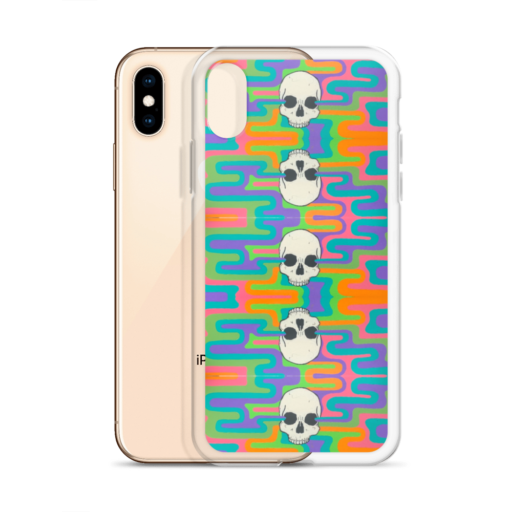 Psychedelic Skull iPhone Case