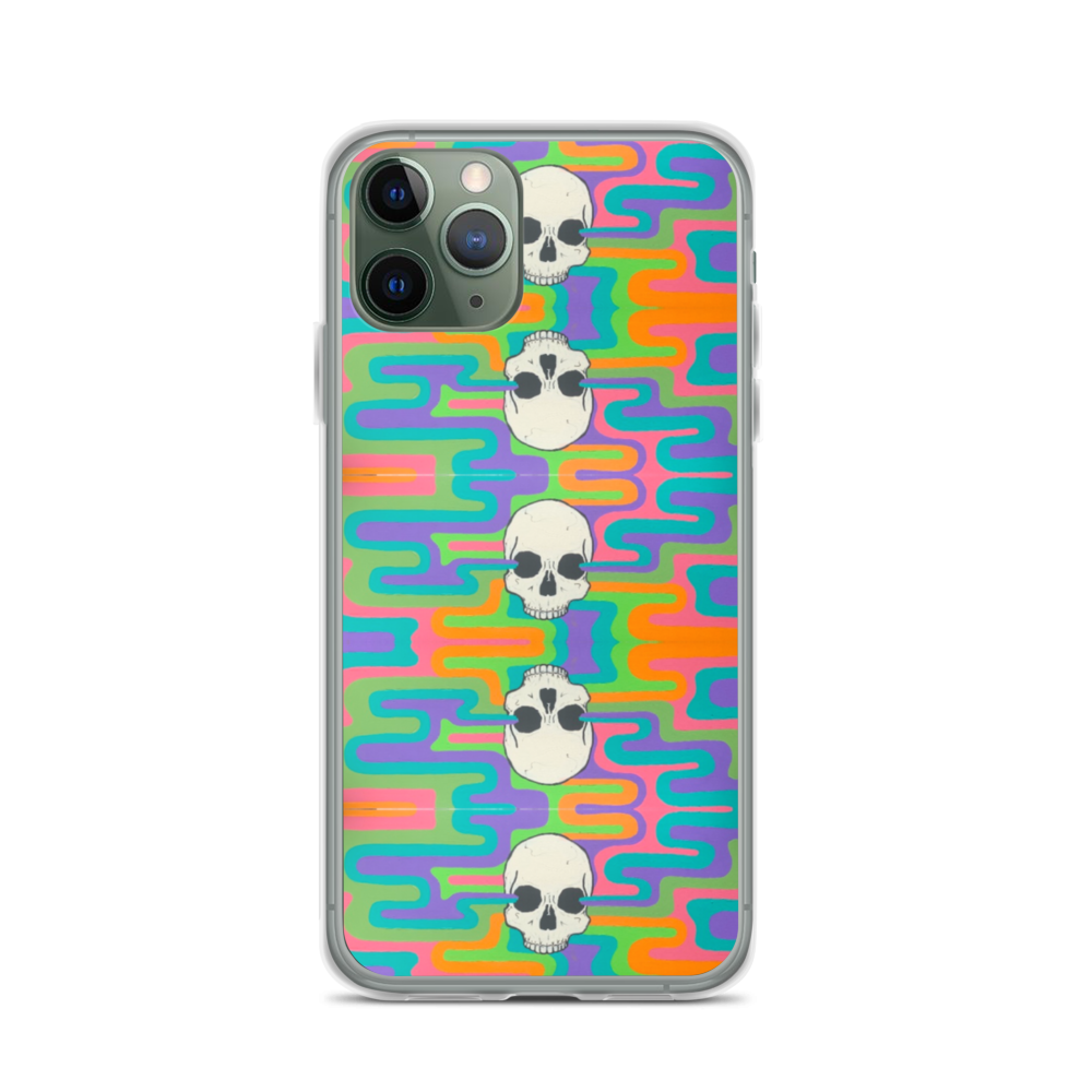 Psychedelic Skull iPhone Case