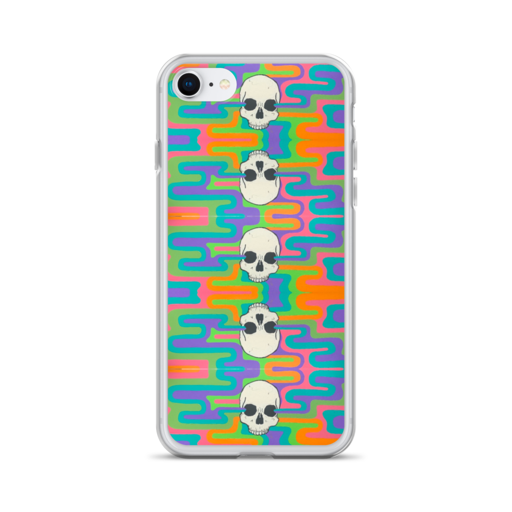 Psychedelic Skull iPhone Case