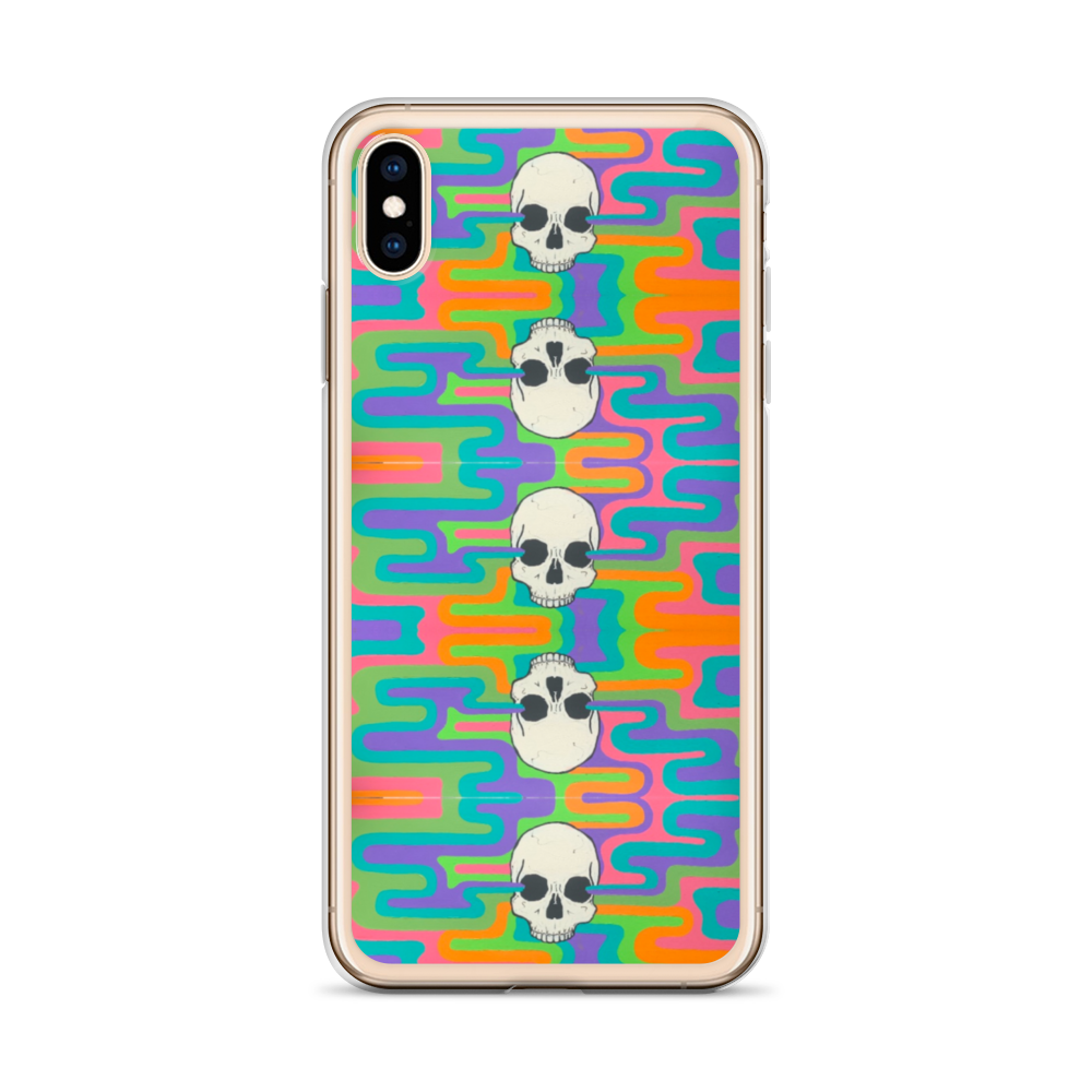 Psychedelic Skull iPhone Case