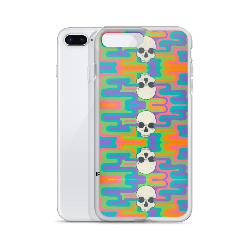 Psychedelic Skull iPhone Case