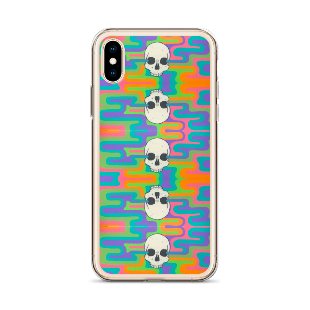 Psychedelic Skull iPhone Case