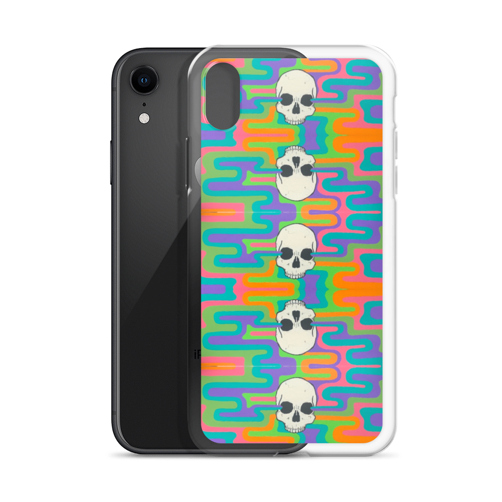 Psychedelic Skull iPhone Case