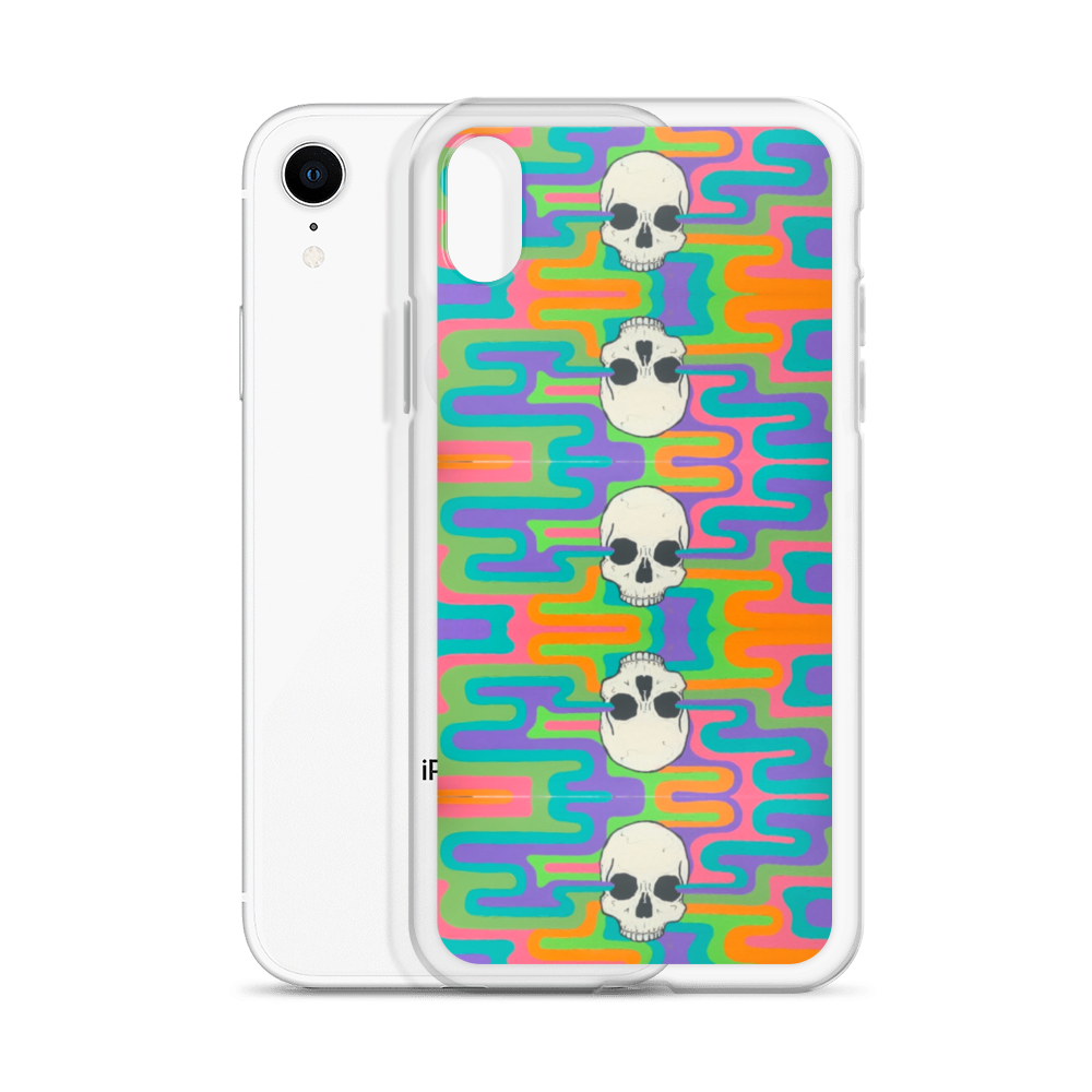 Psychedelic Skull iPhone Case