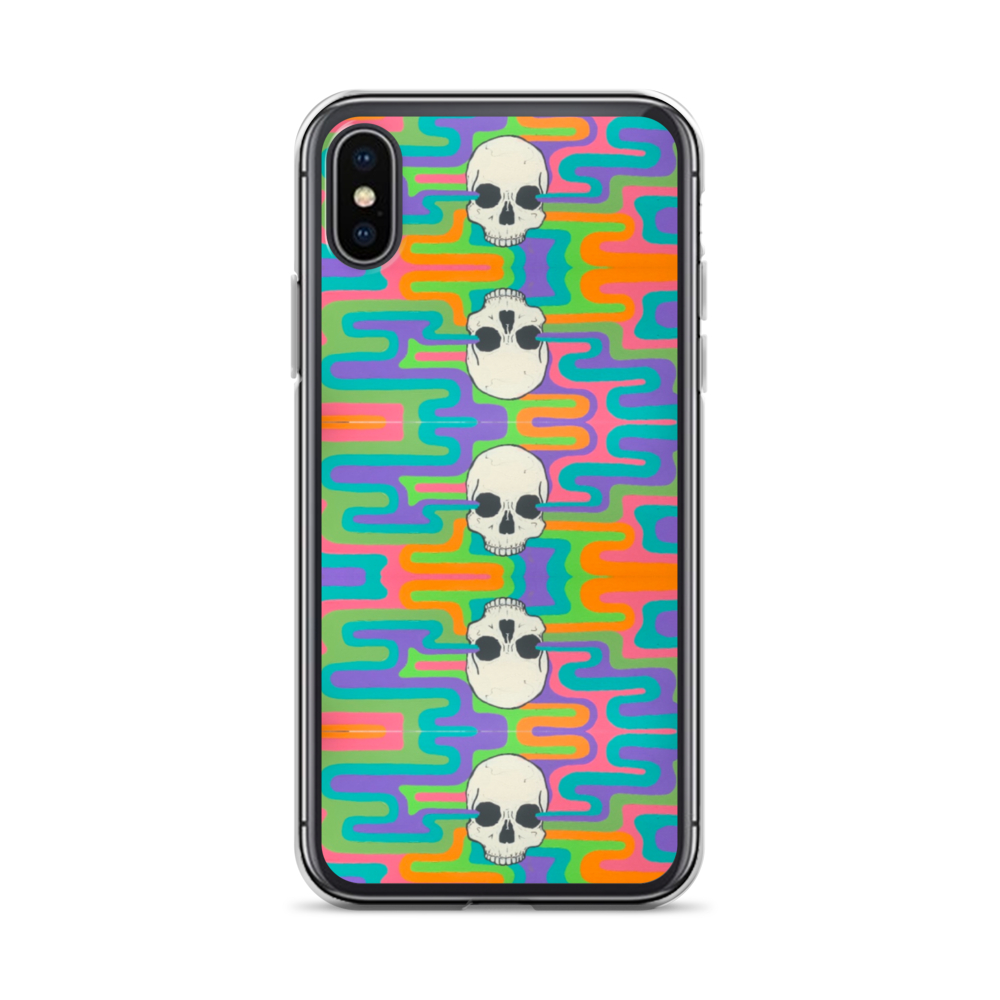 Psychedelic Skull iPhone Case