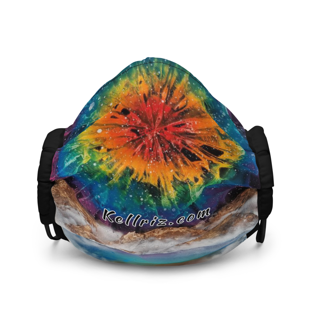 Rainbow sky explosion Face mask