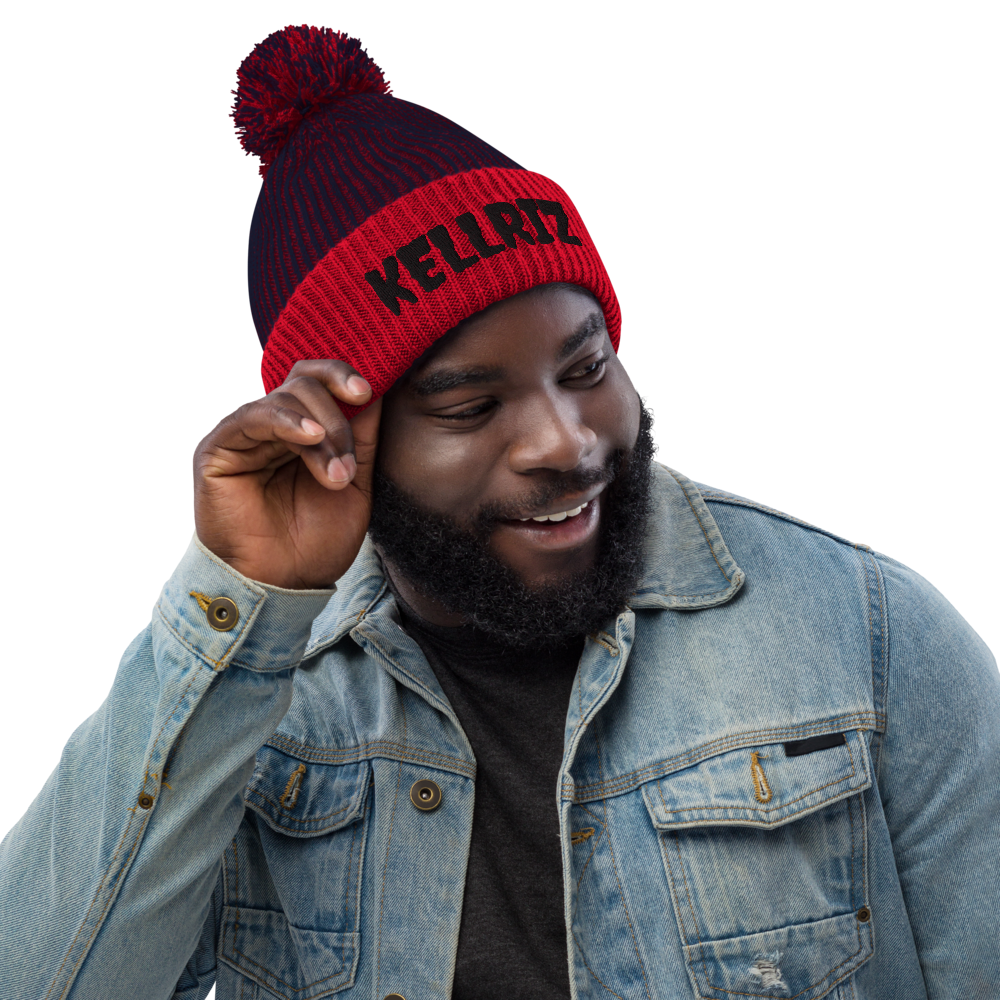 KELLRIZ multicolor Pom-Pom Beanie