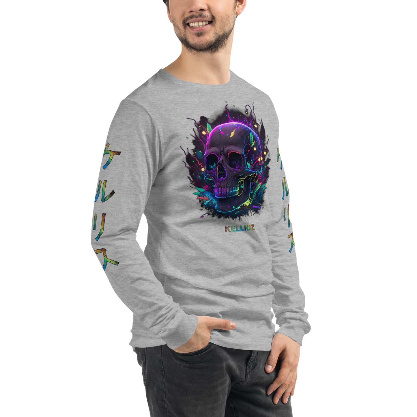 Neon Skull Long sleeve Unisex Long Sleeve Tee