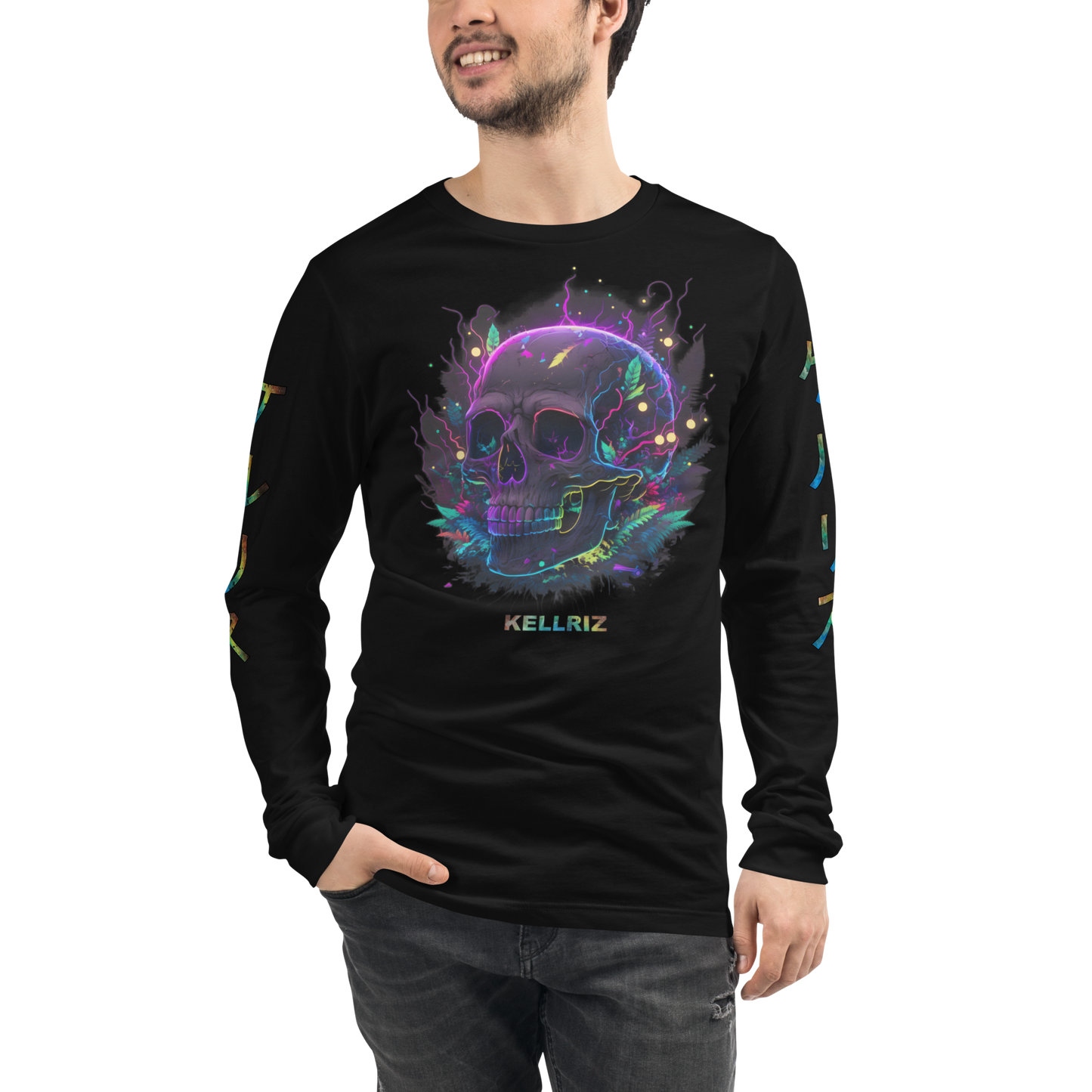 Neon Skull Long sleeve Unisex Long Sleeve Tee