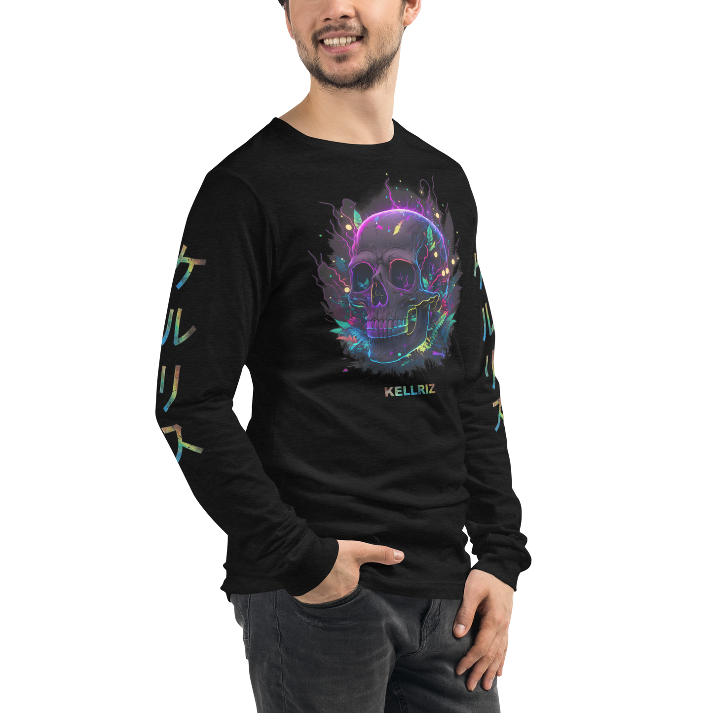 Neon Skull Long sleeve Unisex Long Sleeve Tee