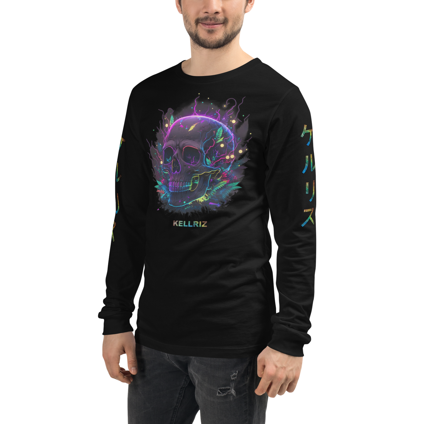 Neon Skull Long sleeve Unisex Long Sleeve Tee