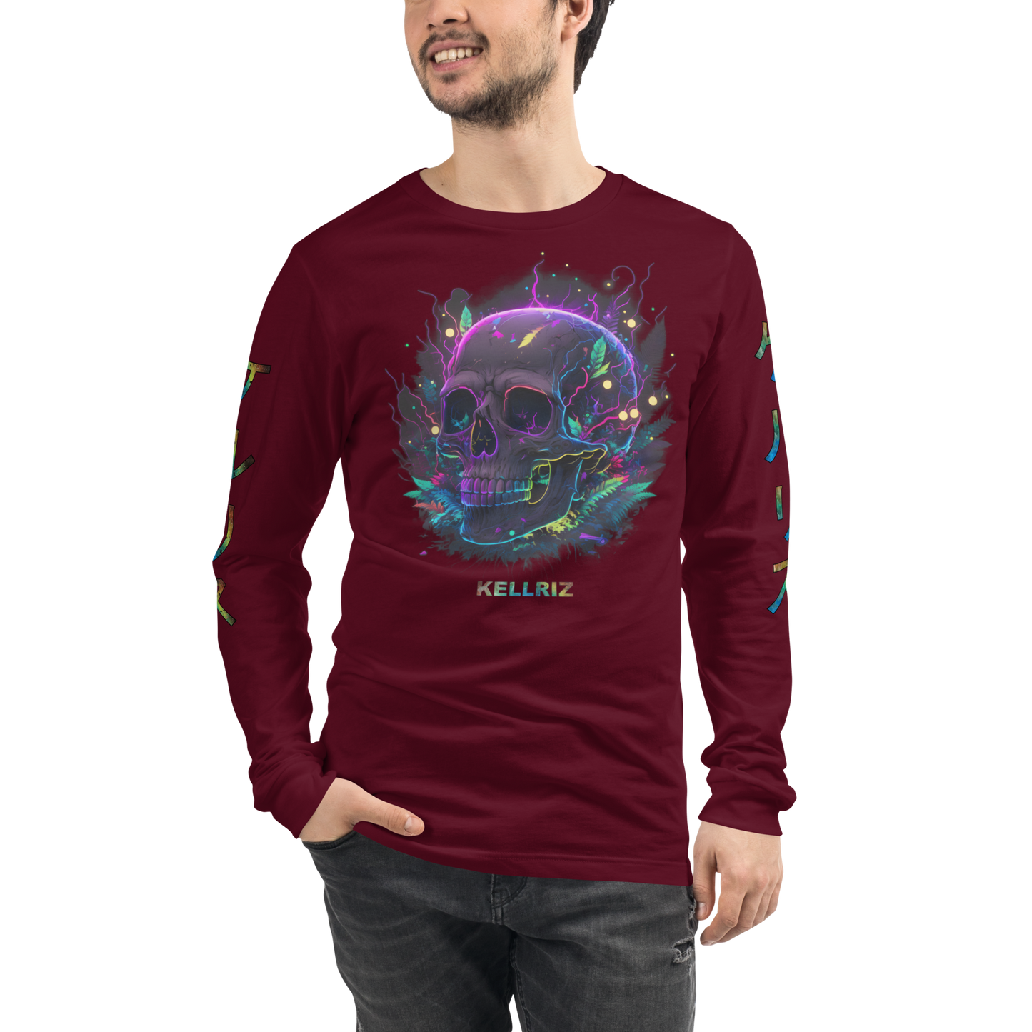 Neon Skull Long sleeve Unisex Long Sleeve Tee