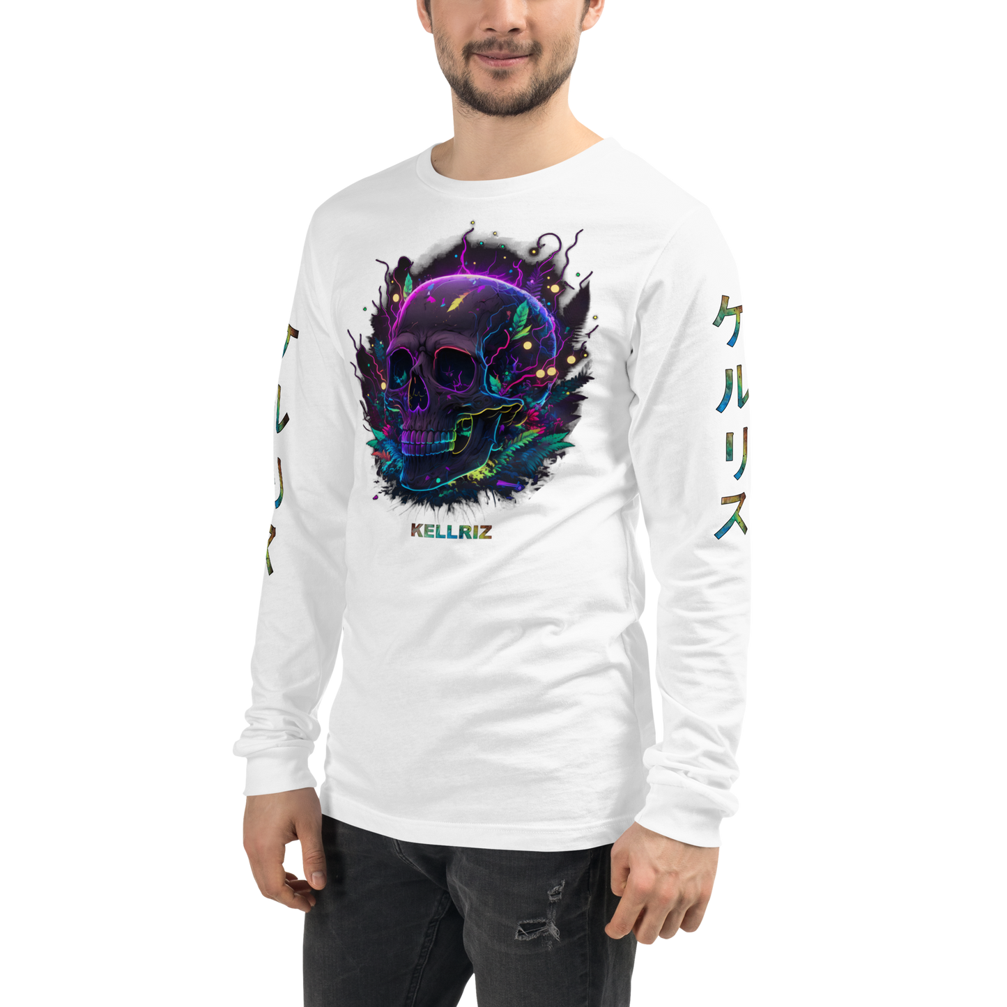 Neon Skull Long sleeve Unisex Long Sleeve Tee