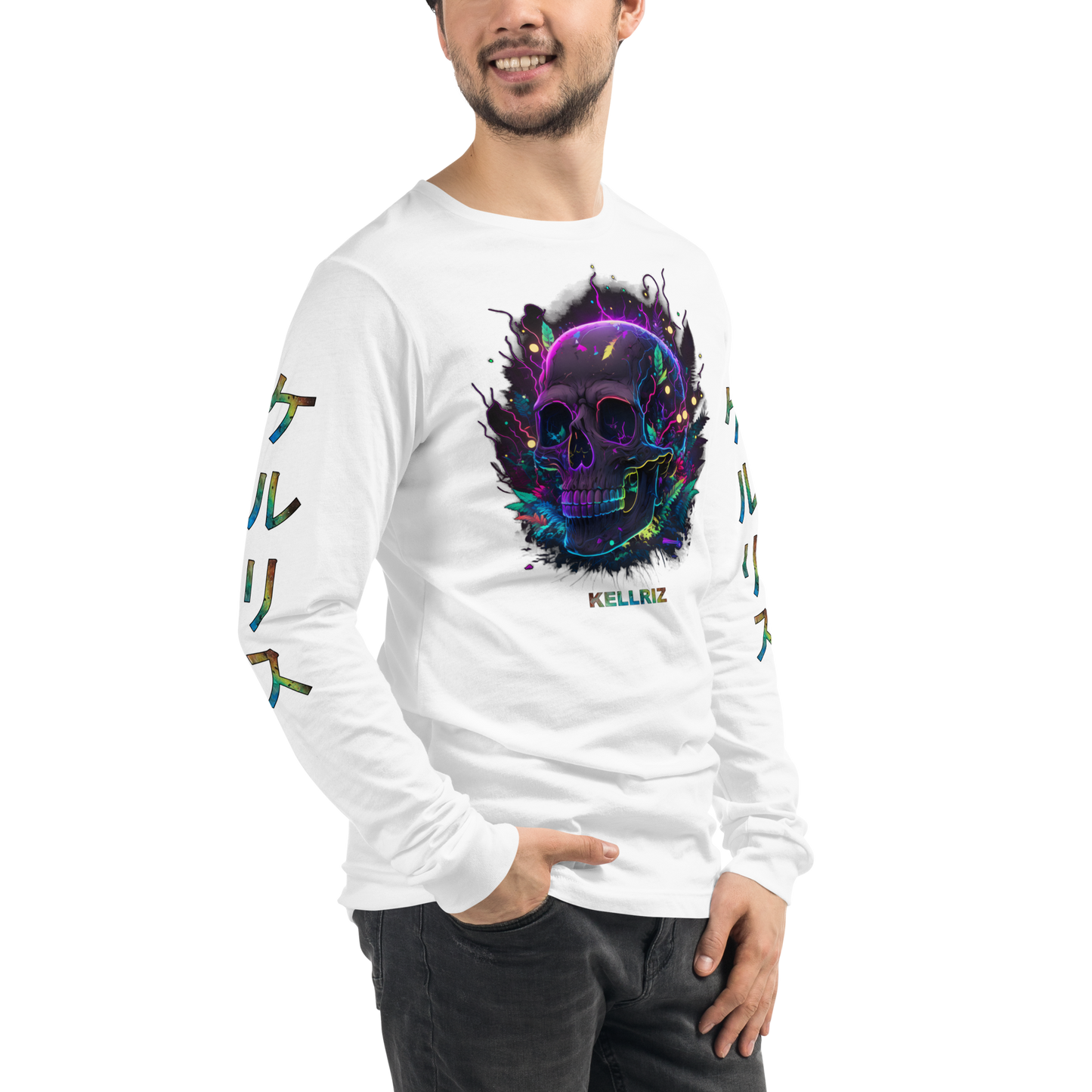 Neon Skull Long sleeve Unisex Long Sleeve Tee